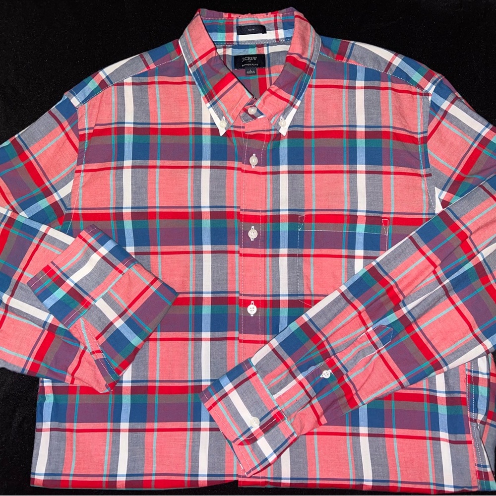 J. Crew | Men’s LS Plaid Shirt